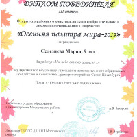 Осенняя палитра мира - 2019